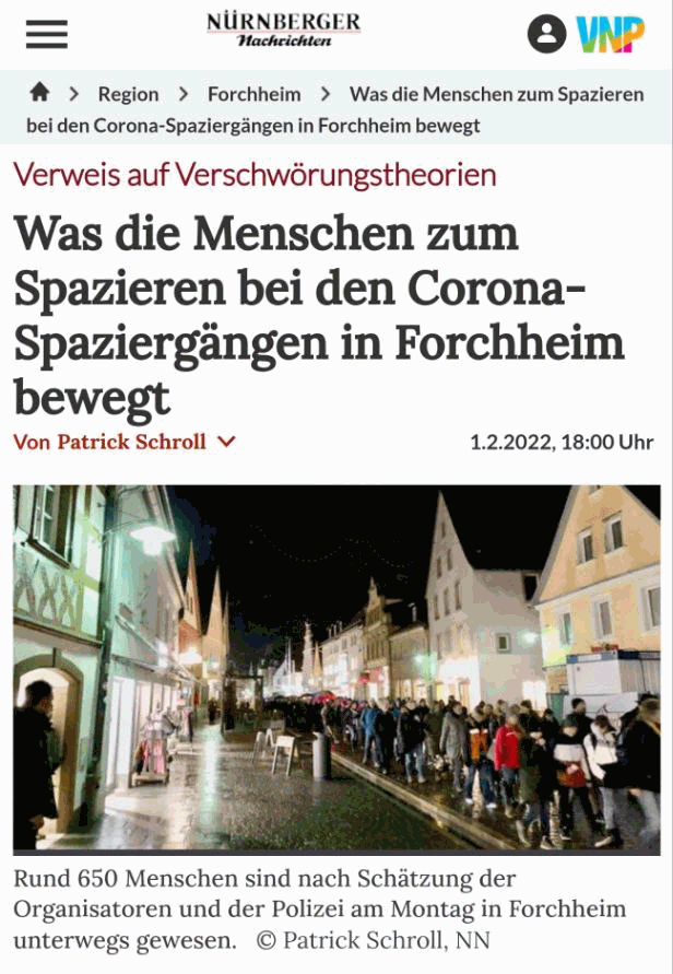 Was die Bürger zum Spazieren bei den Coronagängen in Forchheim bewegt